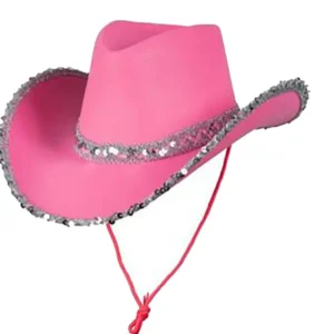 Amazon White Silver Edge West Cowboy Hat