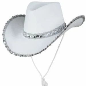 Amazon White Silver Edge West Cowboy Hat
