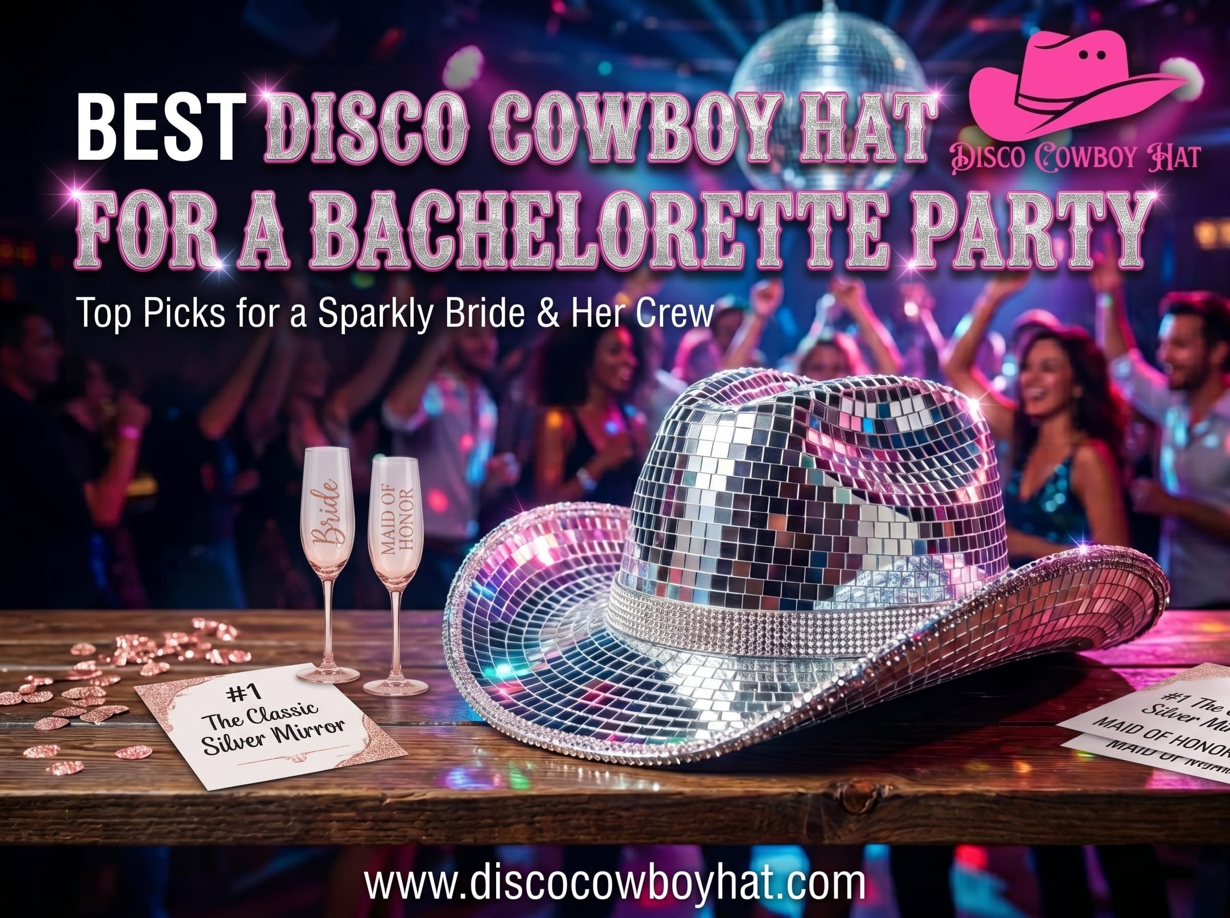Best Disco Cowboy Hat for a Bachelorette Party