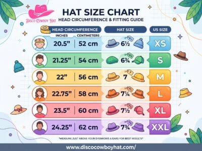 Cowboy Hat Size Chart