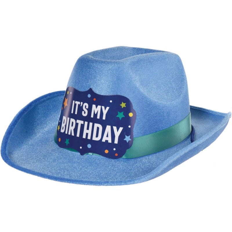 It's My Birthday Cowboy Hat, Assorted Colors