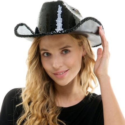Mirror Disco Cowboy Hat, Assorted Colors