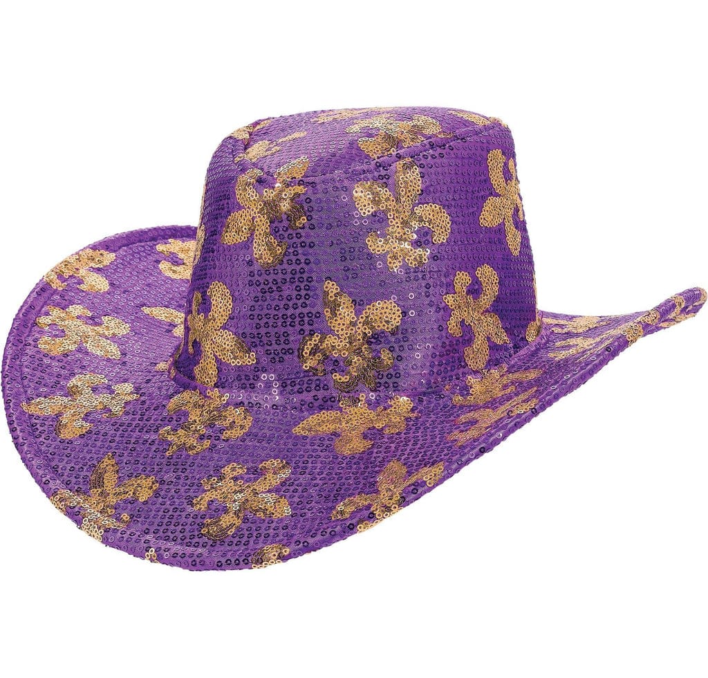 Sequin Mardi Gras Cowboy Hat Sequin Mardi Gras Cowboy Hat