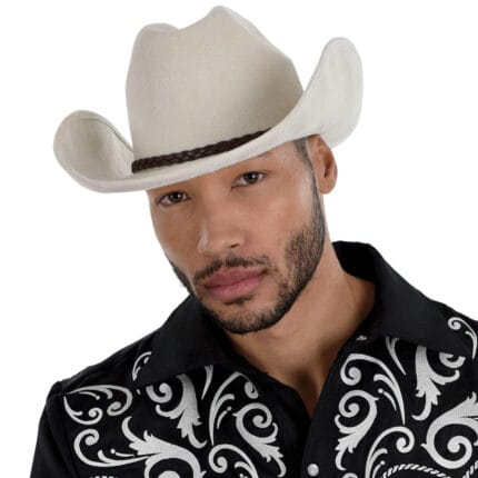 White Modern Western Cowboy Hat